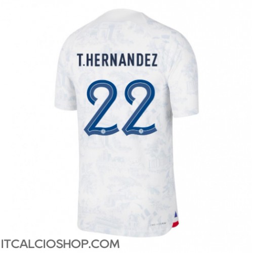 Francia Theo Hernandez #22 Seconda Maglia Mondiali 2022 Manica Corta